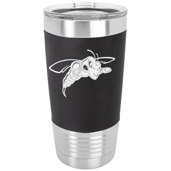 Black Hills State University Polar Camel 20 oz. Silicone Grip Tumbler with Standard Lid