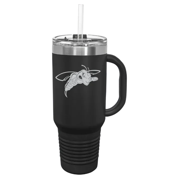 Black Hills State University Polar Camel 40 oz. Travel Mug with Snap Lid & Straw