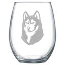 Bloomsburg University of Pennsylvania Polar Camel 15 oz. Stemless Wine Glass