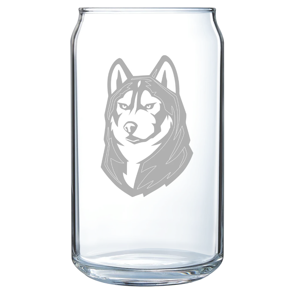 Bloomsburg University of Pennsylvania Polar Camel 16 oz. Can Glass