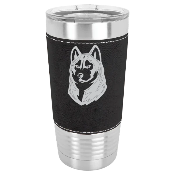 Bloomsburg University of Pennsylvania Polar Camel 20 oz. Leatherette Grip Tumbler with Standard Lid