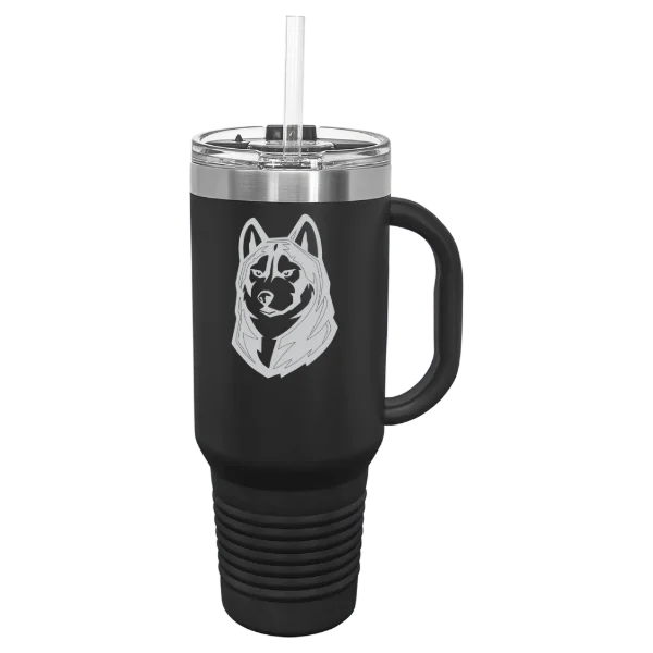 Bloomsburg University of Pennsylvania Polar Camel 40 oz. Travel Mug with Snap Lid & Straw
