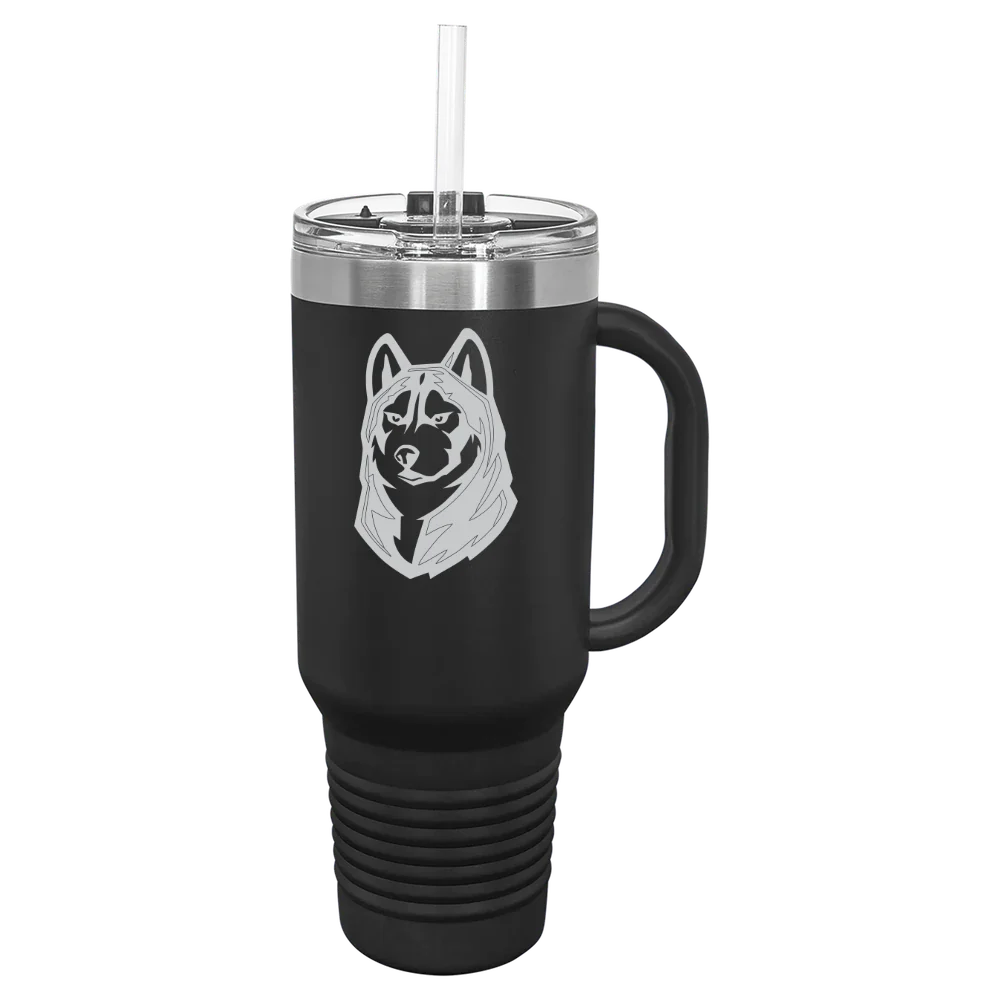 Bloomsburg University of Pennsylvania Polar Camel 40 oz. Travel Mug with Snap Lid & Straw