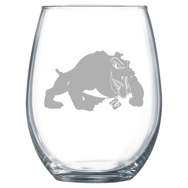 Bowie State University Polar Camel 15 oz. Stemless Wine Glass