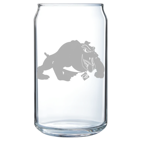 Bowie State University Polar Camel 16 oz. Can Glass