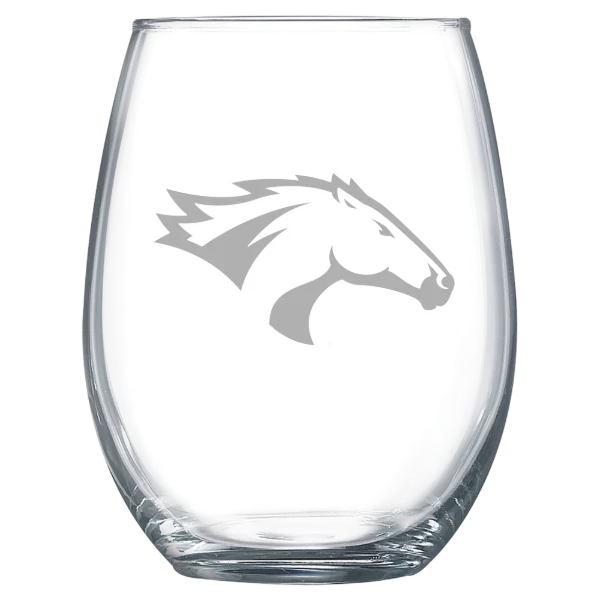 California State Polytechnic University, Pomona Polar Camel 15 oz. Stemless Wine Glass