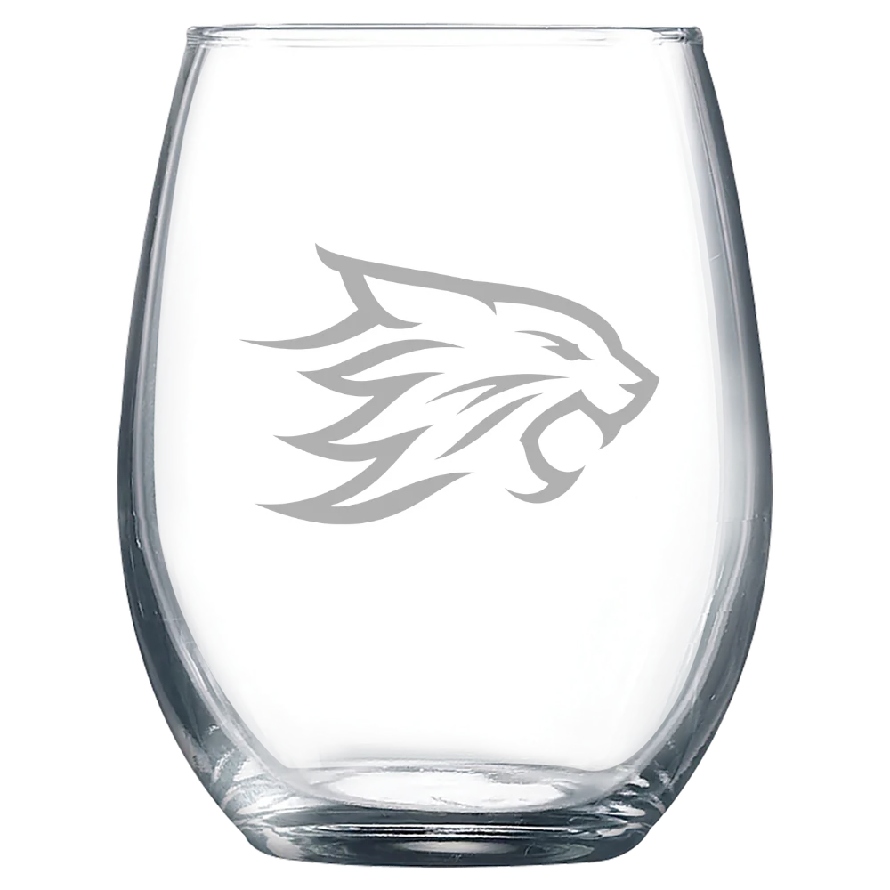 California State University, Chico Polar Camel 9 oz. Stemless Wine Glass