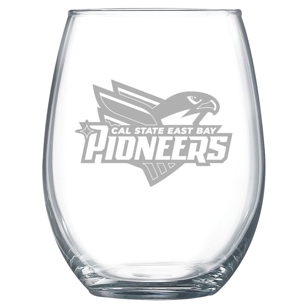 California State University, East Bay Polar Camel 15 oz. Stemless Wine Glass