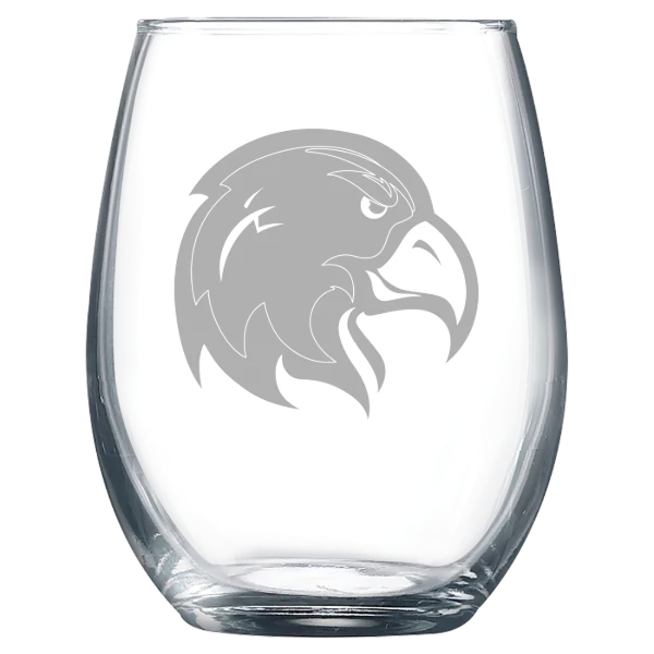 California State University, Los Angeles Polar Camel 9 oz. Stemless Wine Glass