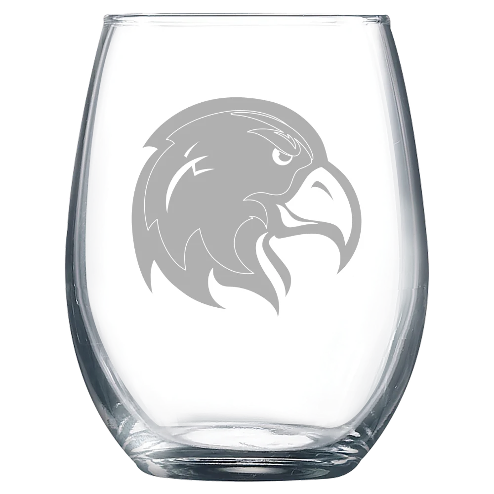 California State University, Los Angeles Polar Camel 9 oz. Stemless Wine Glass
