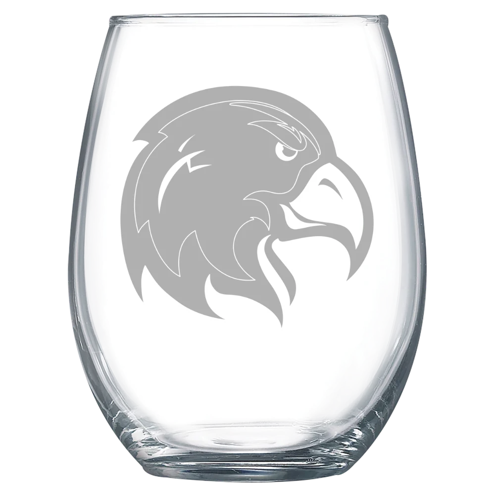 California State University, Los Angeles Polar Camel 15 oz. Stemless Wine Glass