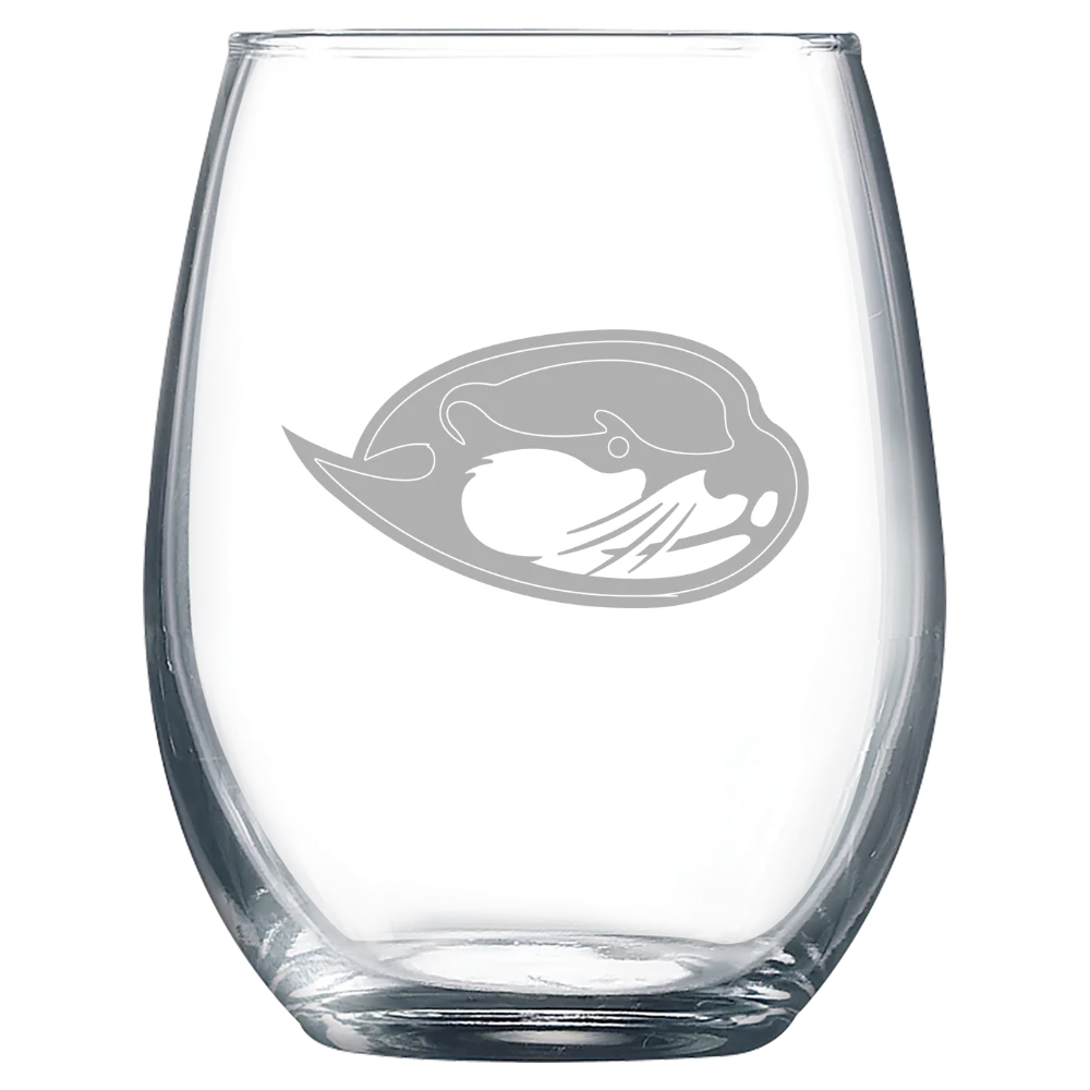 California State University, Monterey Bay Polar Camel 9 oz. Stemless Wine Glass