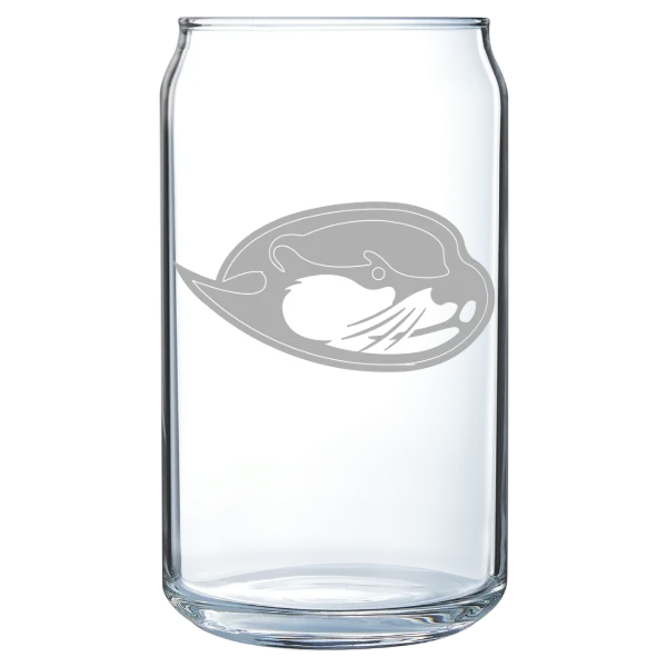 California State University, Monterey Bay Polar Camel 16 oz. Can Glass