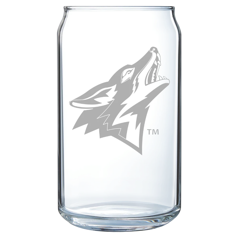 California State University, San Bernardino Polar Camel 16 oz. Can Glass