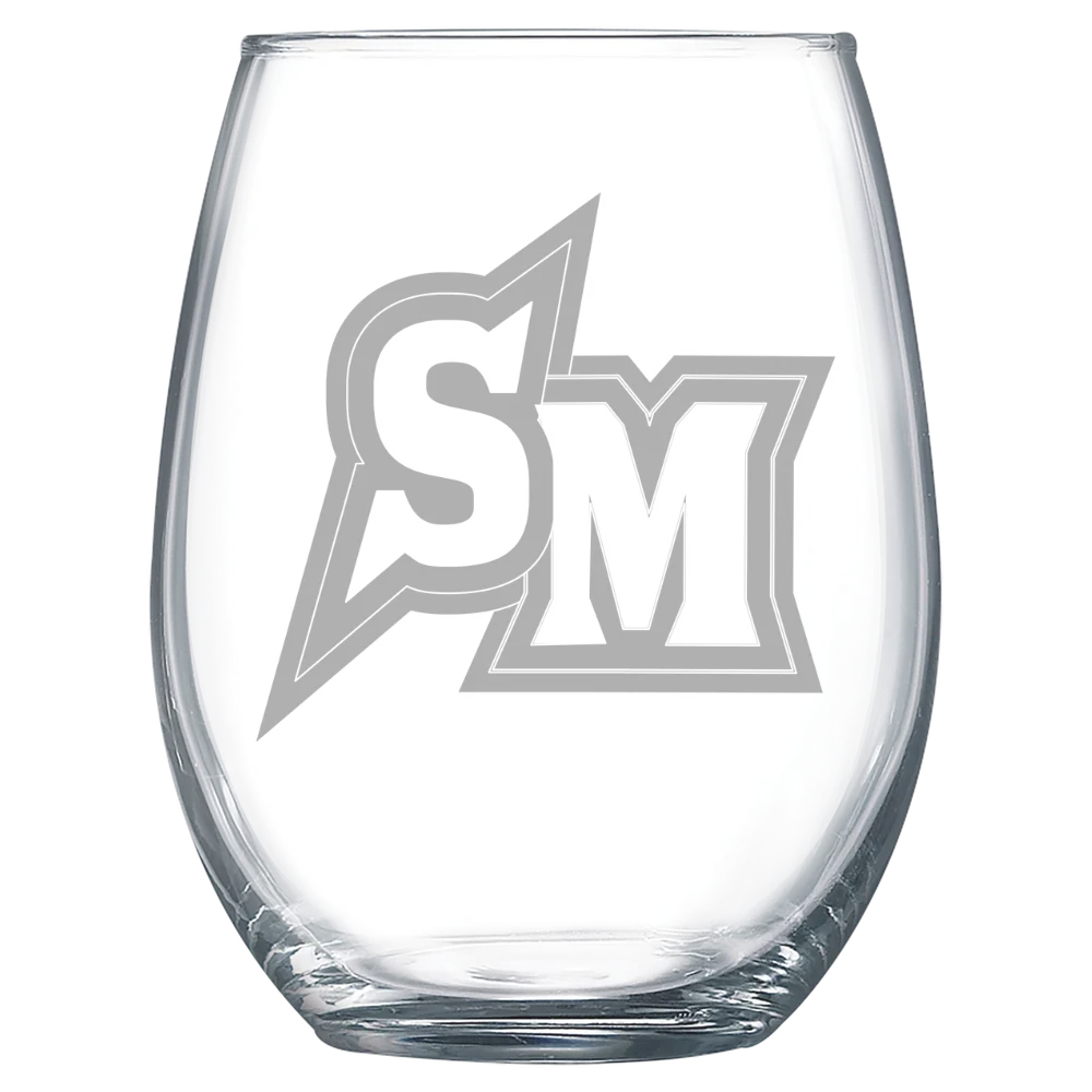 California State University, San Marcos Polar Camel 15 oz. Stemless Wine Glass