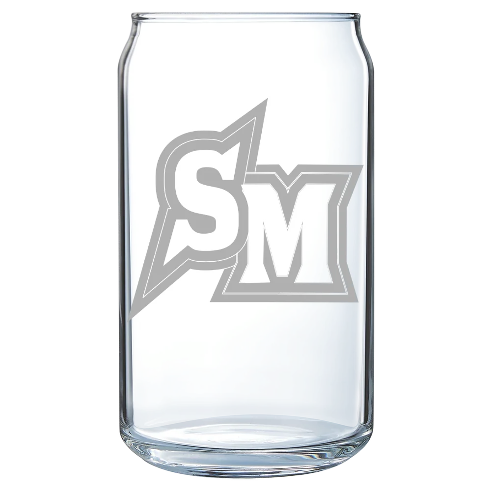 California State University, San Marcos Polar Camel 16 oz. Can Glass