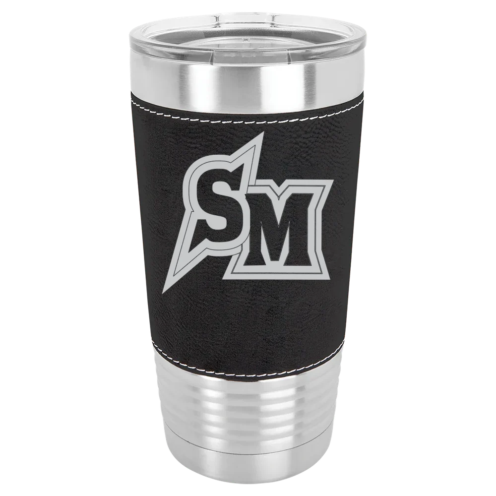 California State University, San Marcos Polar Camel 20 oz. Leatherette Grip Tumbler with Standard Lid