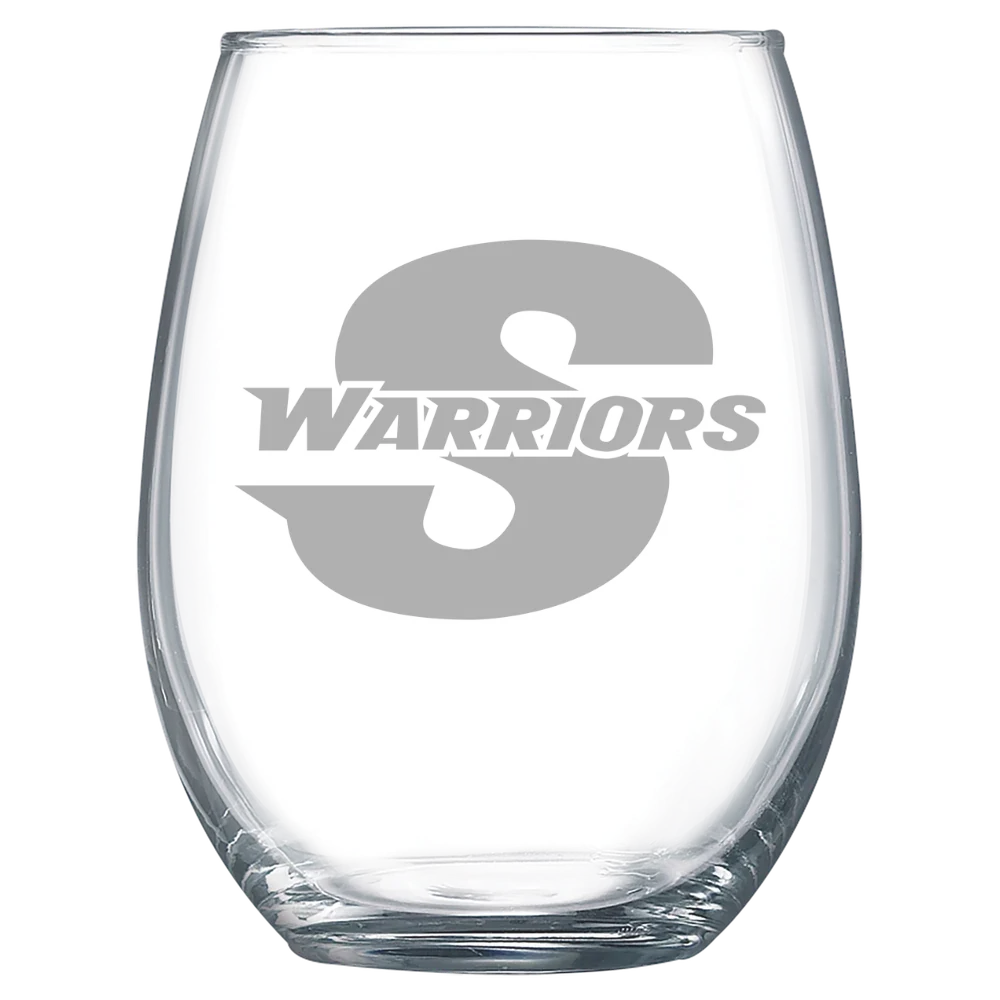 California State University, Stanislaus Polar Camel 15 oz. Stemless Wine Glass
