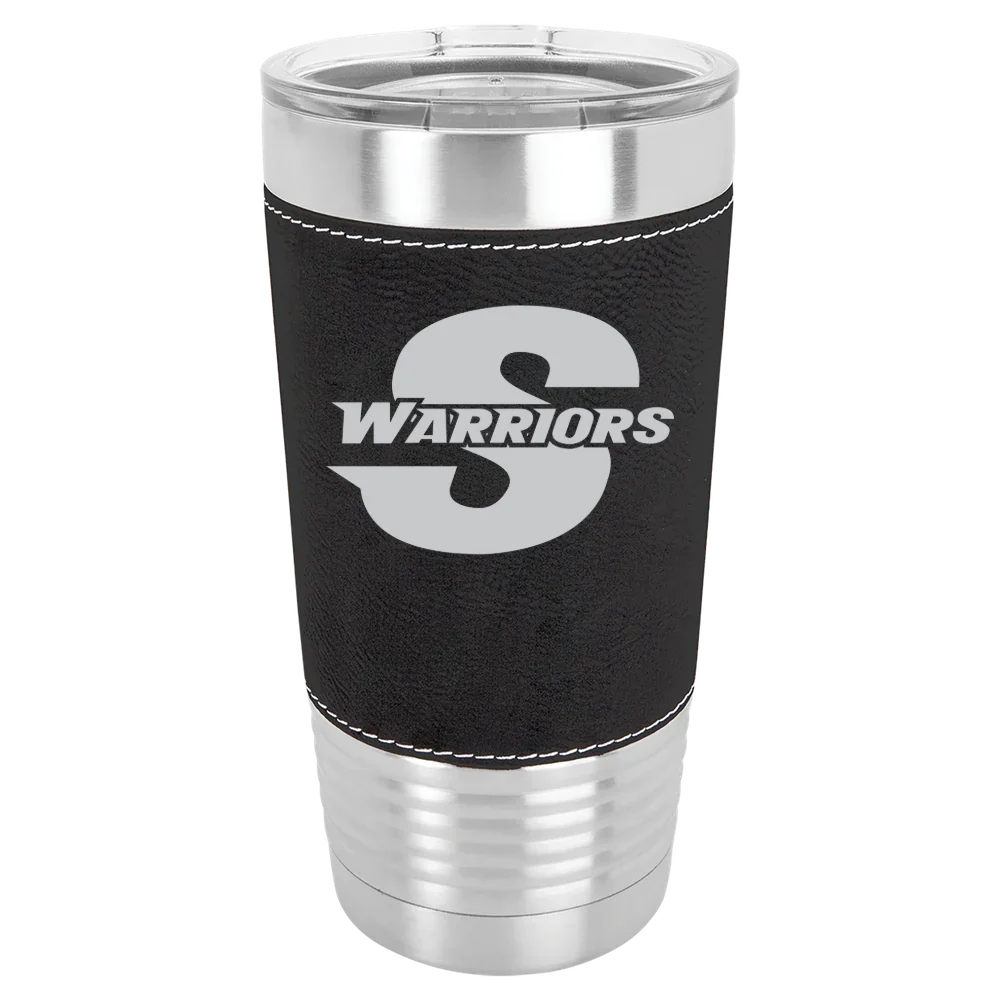 California State University, Stanislaus Polar Camel 20 oz. Leatherette Grip Tumbler with Standard Lid