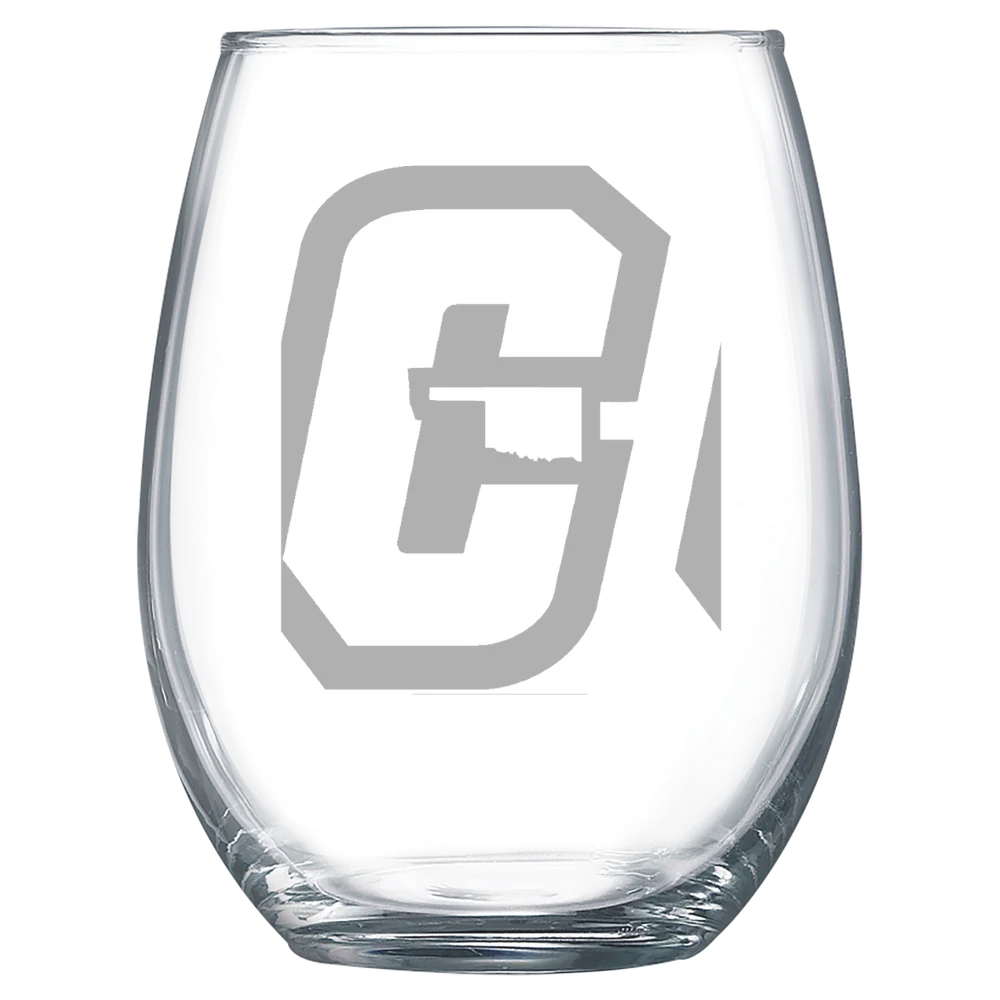 Cameron University Polar Camel 15 oz. Stemless Wine Glass