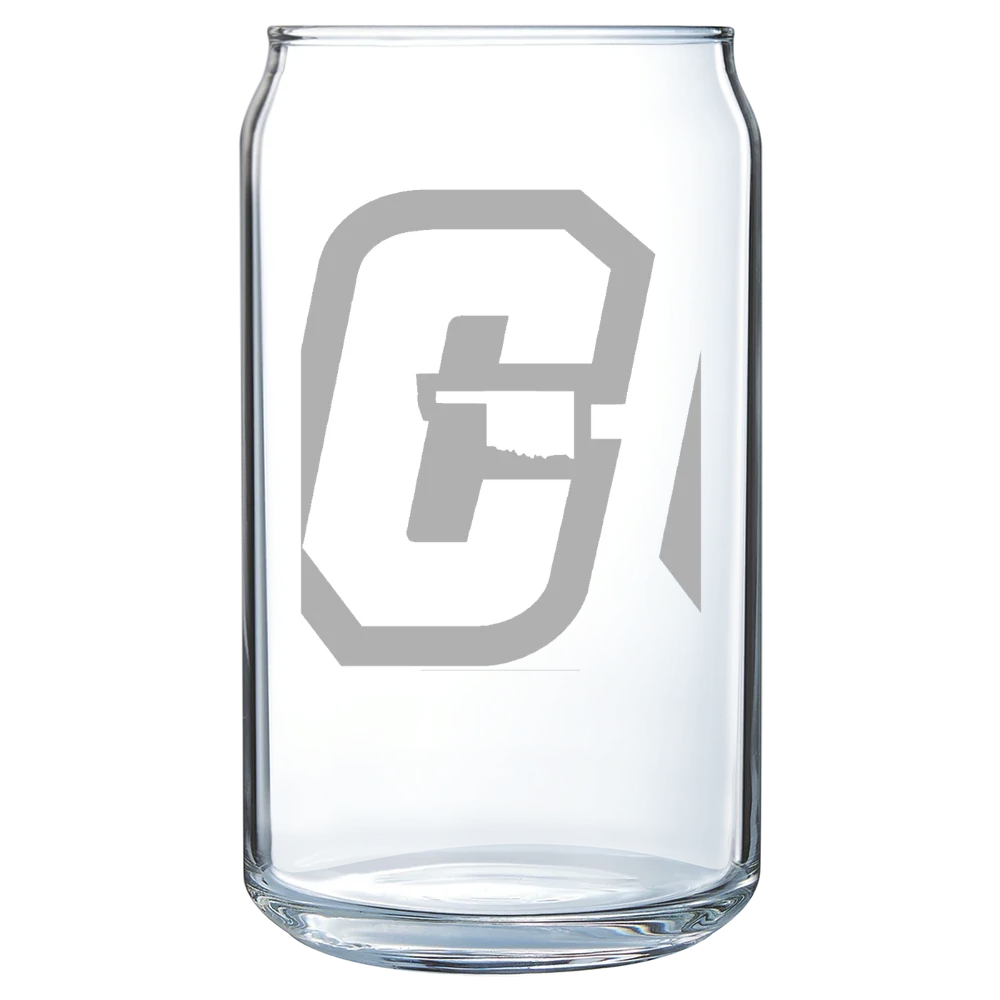 Cameron University Polar Camel 16 oz. Can Glass