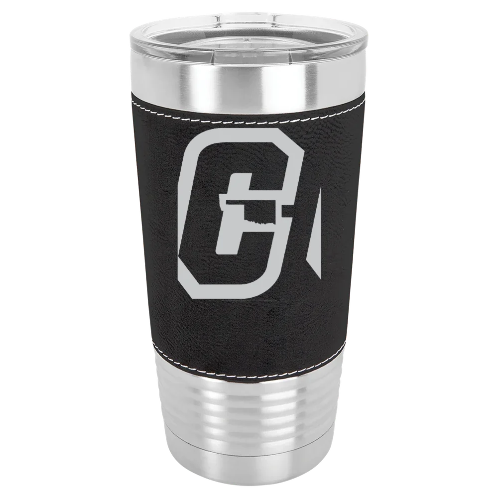 Cameron University Polar Camel 20 oz. Leatherette Grip Tumbler with Standard Lid