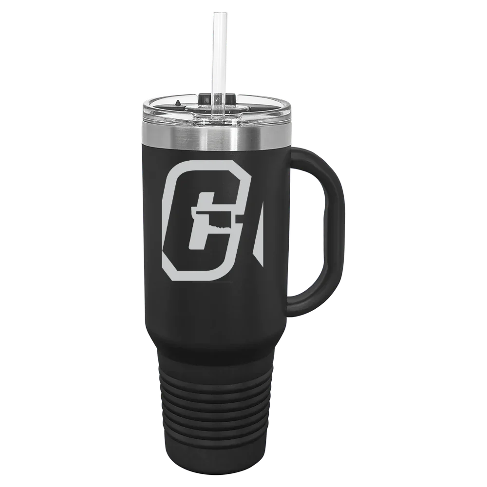 Cameron University Polar Camel 40 oz. Travel Mug with Snap Lid & Straw