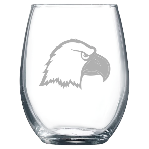 Carson-Newman University Polar Camel 9 oz. Stemless Wine Glass