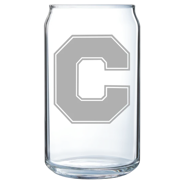 Catawba College Polar Camel 16 oz. Can Glass
