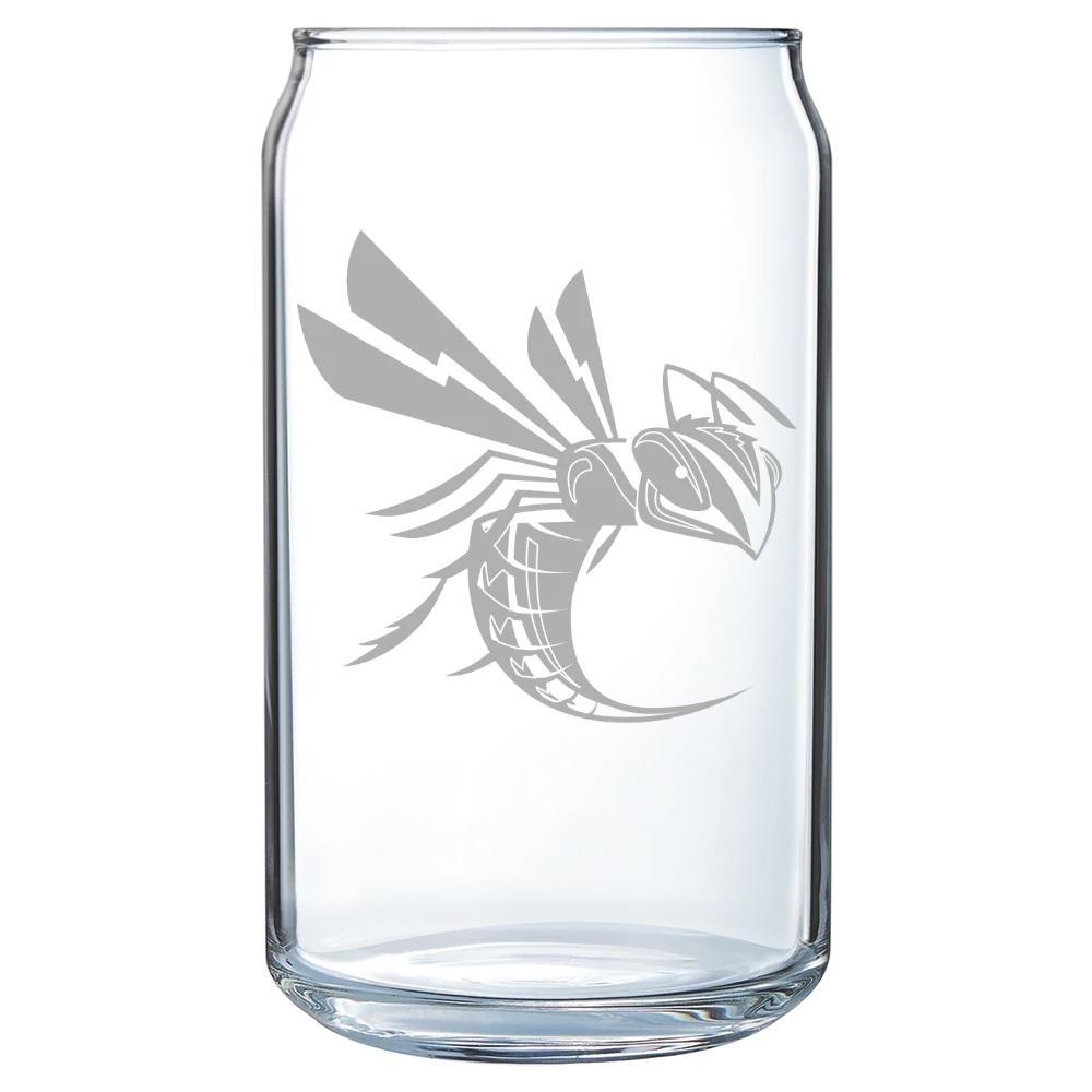 Cedarville University Polar Camel 16 oz. Can Glass