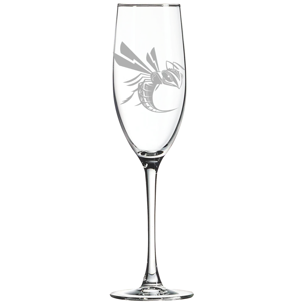 Cedarville University Polar Camel 8 oz. Champagne Flute