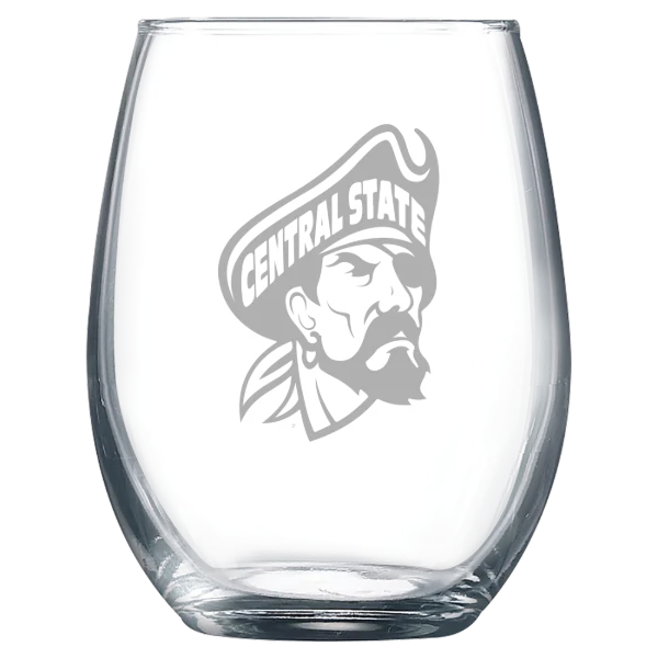 Central State University Polar Camel 9 oz. Stemless Wine Glass