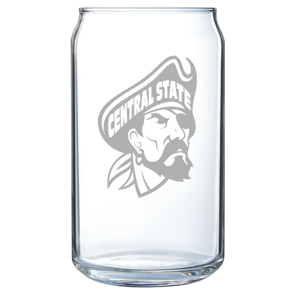 Central State University Polar Camel 16 oz. Can Glass