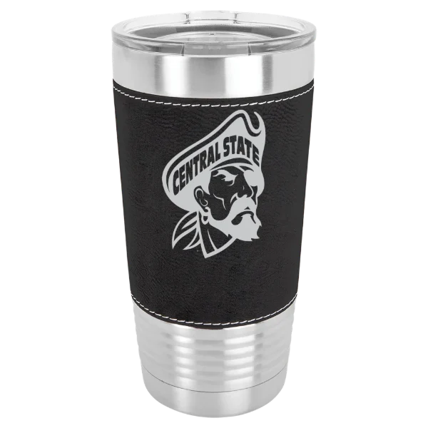 Central State University Polar Camel 20 oz. Leatherette Grip Tumbler with Standard Lid