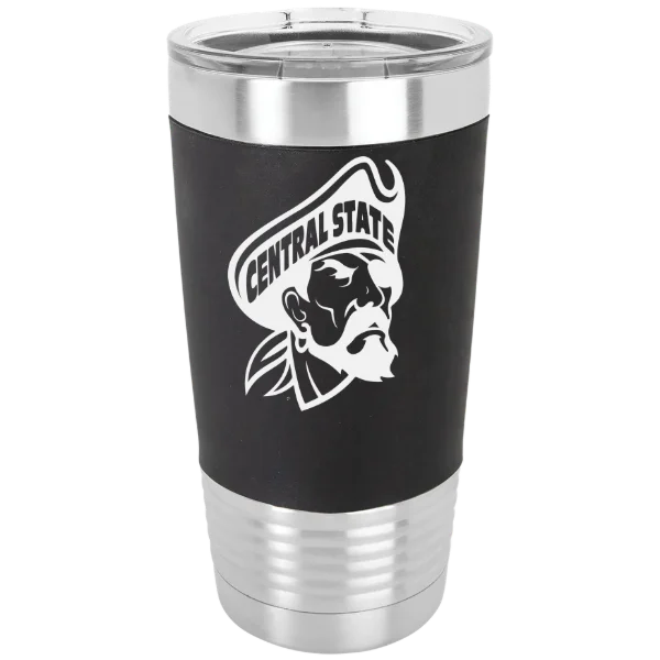 Central State University Polar Camel 20 oz. Silicone Grip Tumbler with Standard Lid