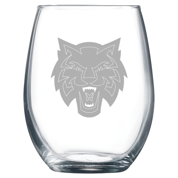 Central Washington University Polar Camel 9 oz. Stemless Wine Glass