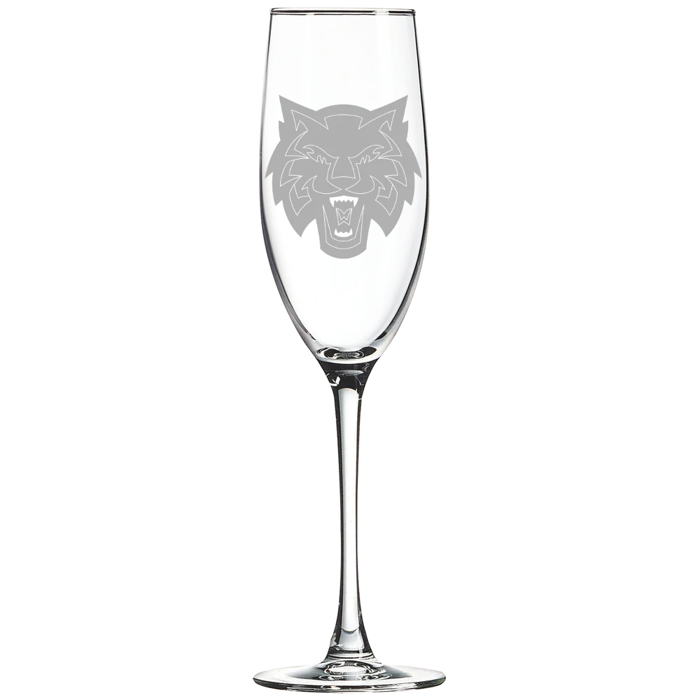 Central Washington University Polar Camel 8 oz. Champagne Flute