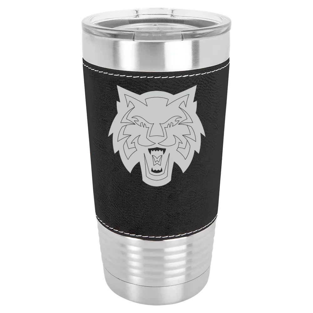 Central Washington University Polar Camel 20 oz. Leatherette Grip Tumbler with Standard Lid