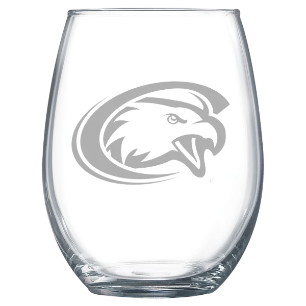 Chadron State College Polar Camel 15 oz. Stemless Wine Glass