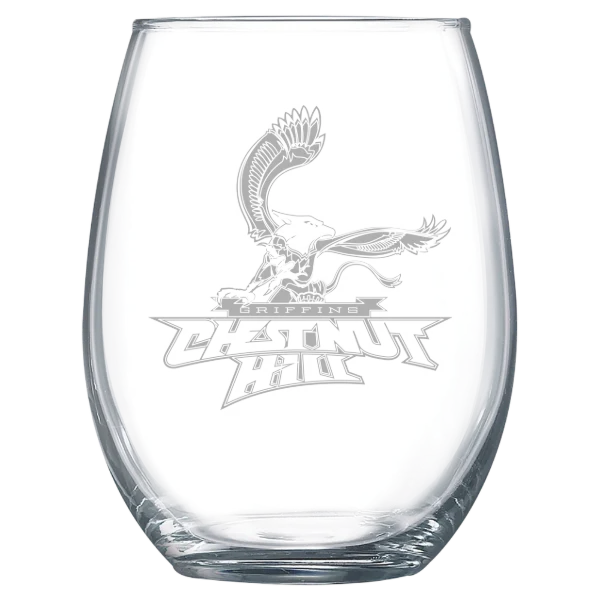 Chestnut Hill College Polar Camel 15 oz. Stemless Wine Glass