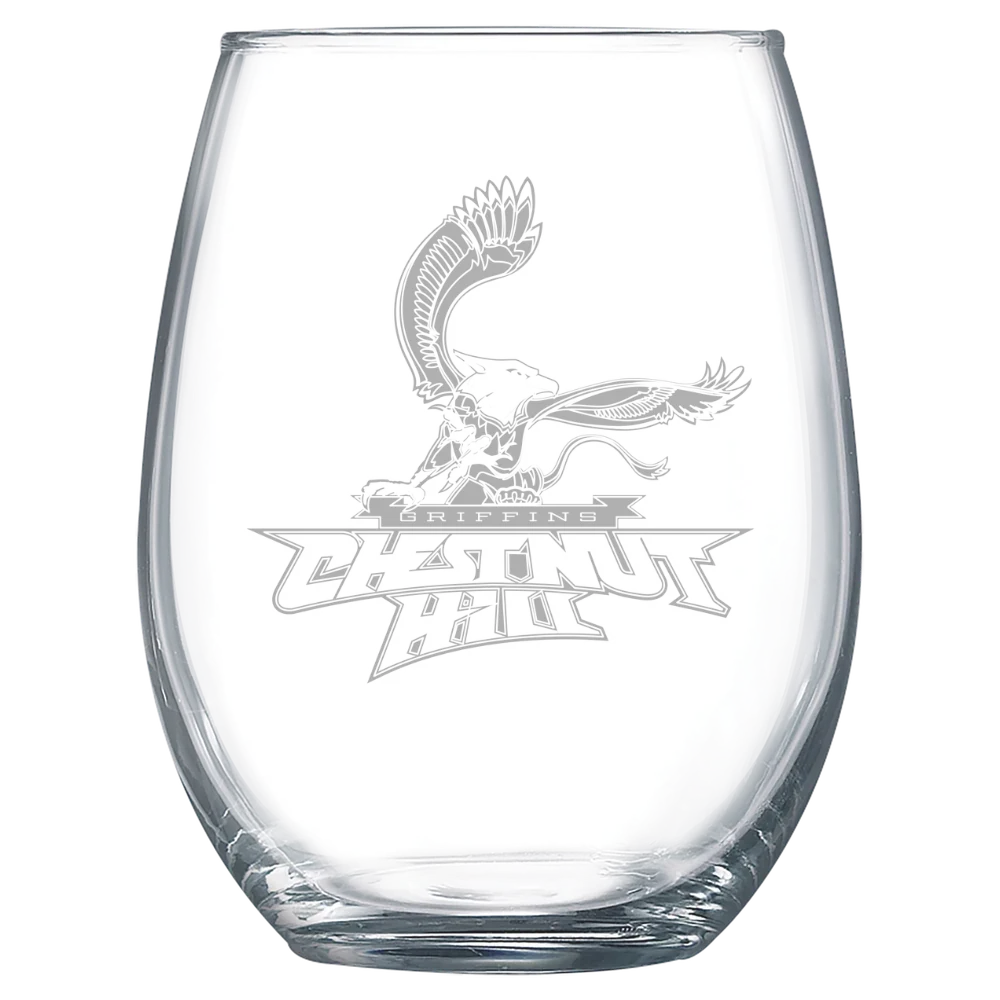 Chestnut Hill College Polar Camel 15 oz. Stemless Wine Glass
