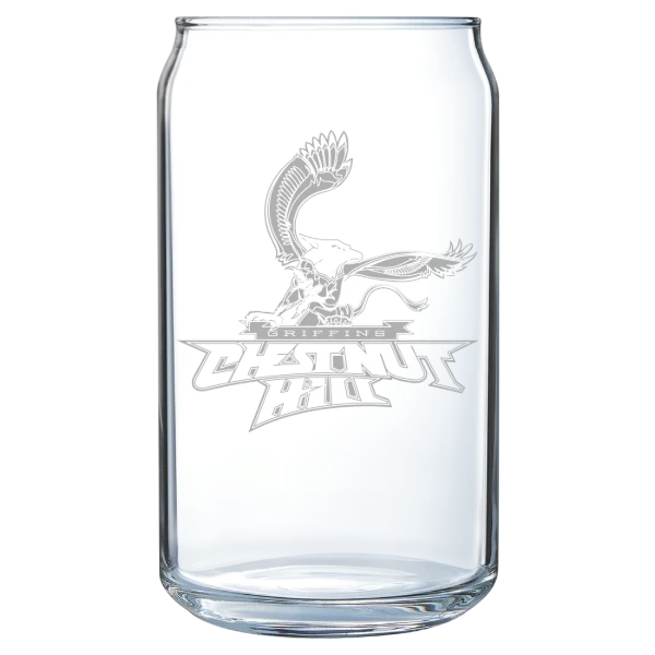 Chestnut Hill College Polar Camel 16 oz. Can Glass