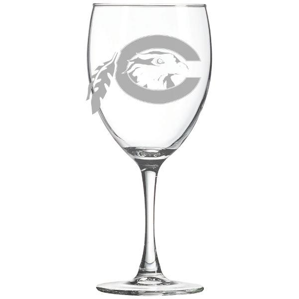 Chowan University Polar Camel 10 1/2 oz. Wine Glass