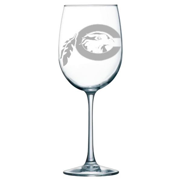 Chowan University Polar Camel 19 oz. Wine Glass