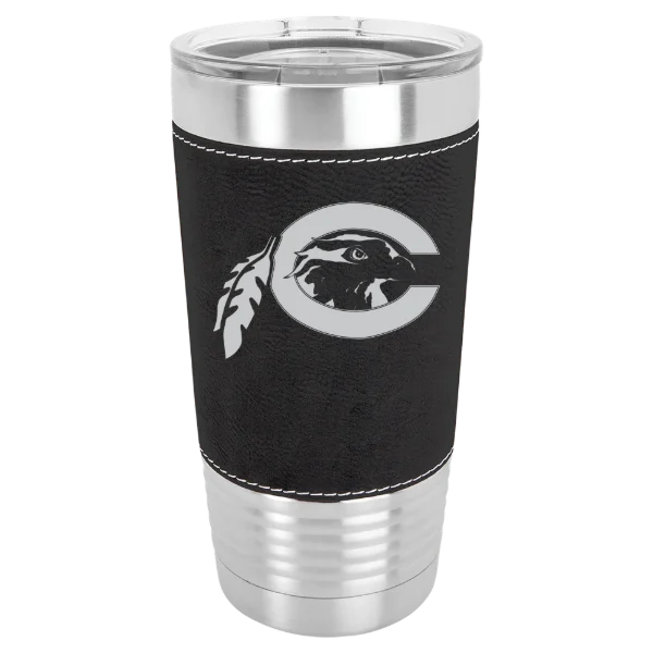 Chowan University Polar Camel 20 oz. Leatherette Grip Tumbler with Standard Lid