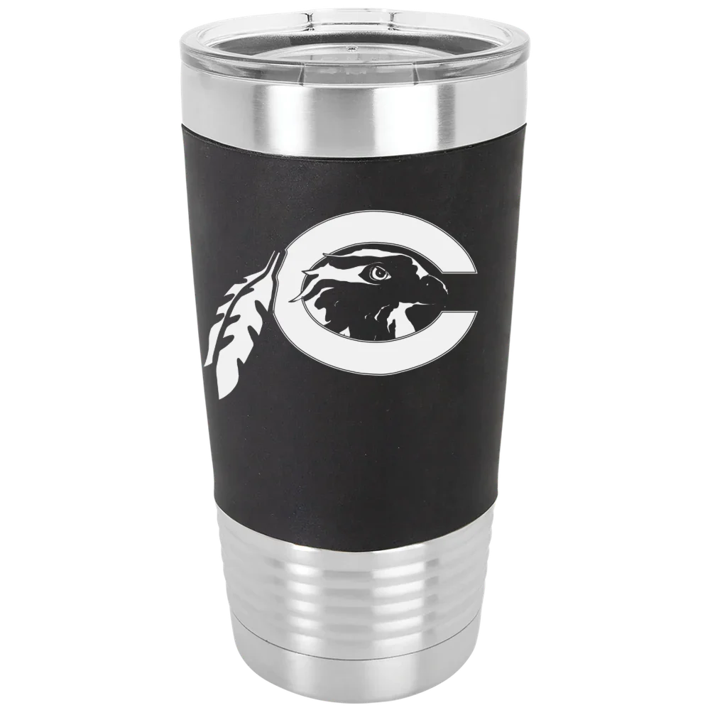 Chowan University Polar Camel 20 oz. Silicone Grip Tumbler with Standard Lid