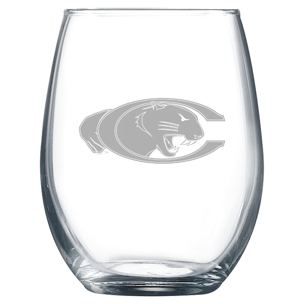 Claflin University Polar Camel 9 oz. Stemless Wine Glass