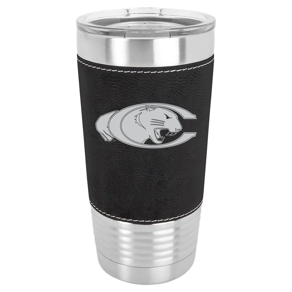 Claflin University Polar Camel 20 oz. Leatherette Grip Tumbler with Standard Lid