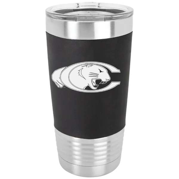 Claflin University Polar Camel 20 oz. Silicone Grip Tumbler with Standard Lid