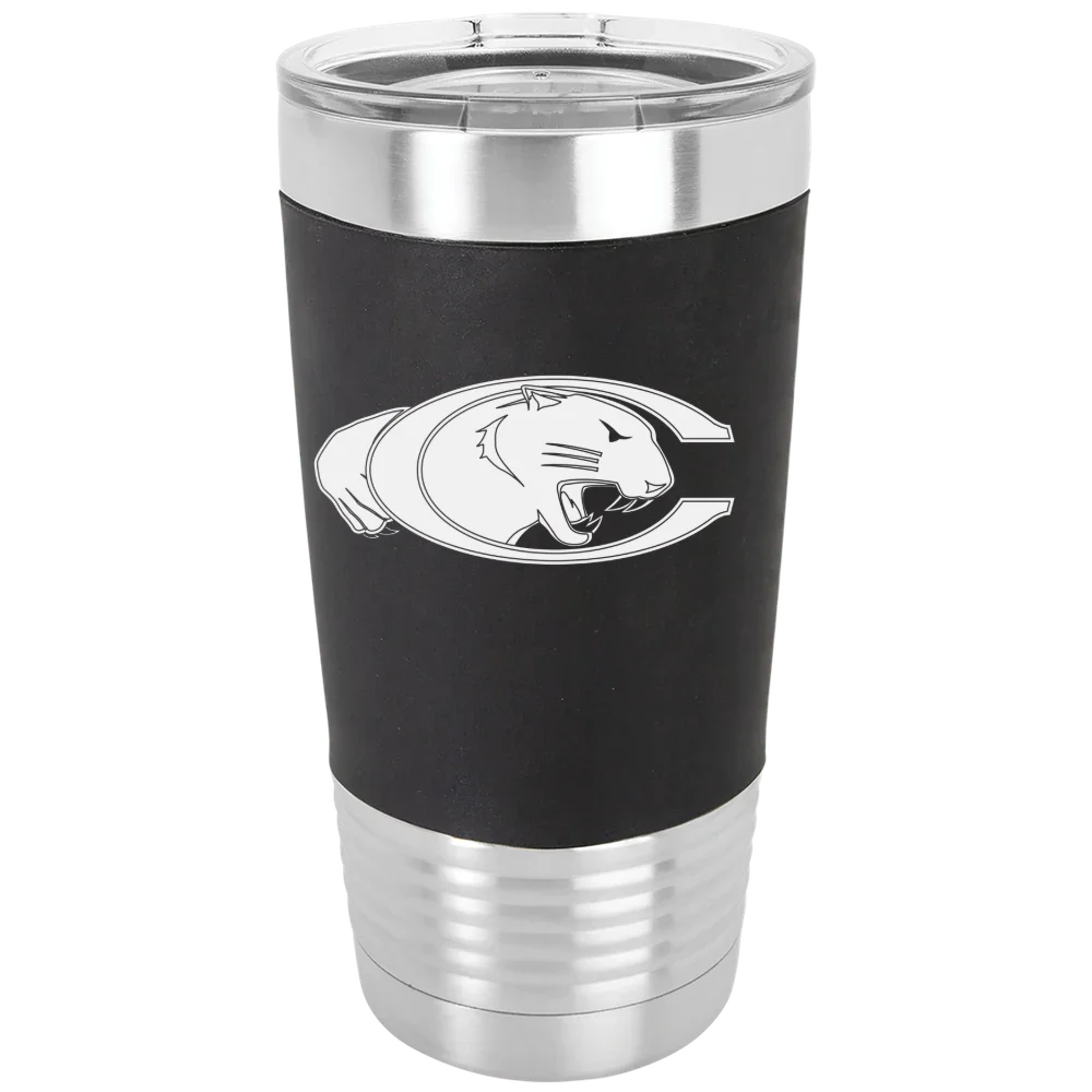 Claflin University Polar Camel 20 oz. Silicone Grip Tumbler with Standard Lid